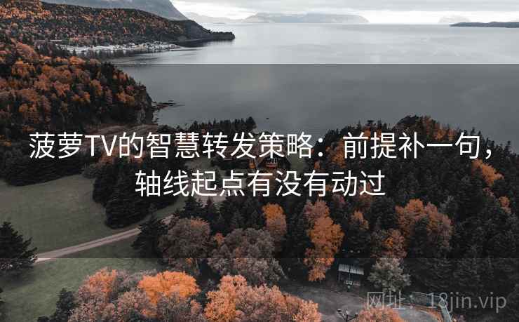 菠萝TV的智慧转发策略：前提补一句，轴线起点有没有动过